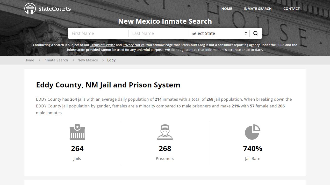 Eddy County, NM Inmate Search - StateCourts